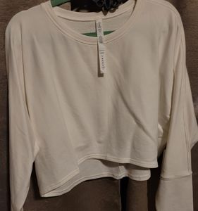 LULULEMON cropped sweat shirt 12 NWT